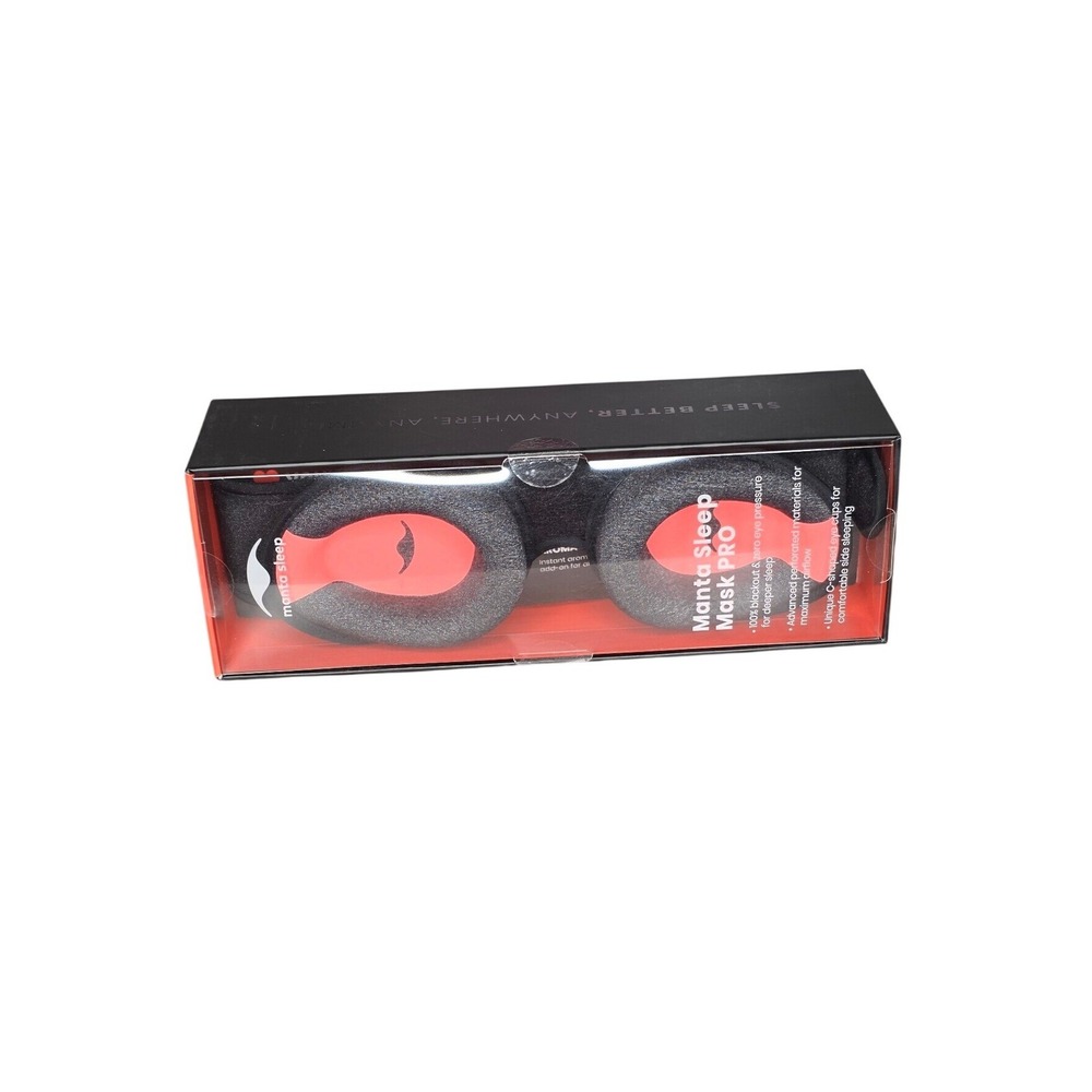Manta PRO Sleep Mask New Sealed Box 100% Blackout Side Sleeper Adjustable